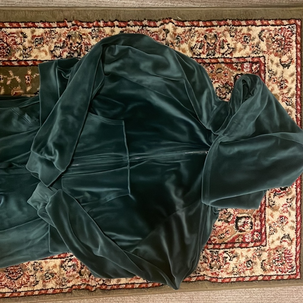 Victoria secret velour green jogging hoodie